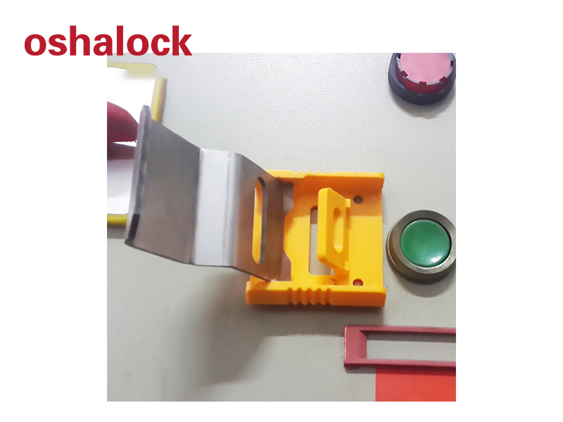 push button switch/power distribution cabinet lock hole lockout and tagout