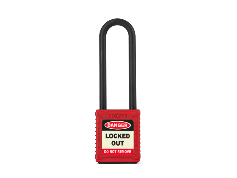 Insulation shackle padlock Red
