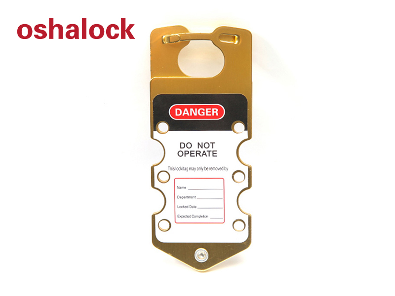 Labelled group lockout hasp