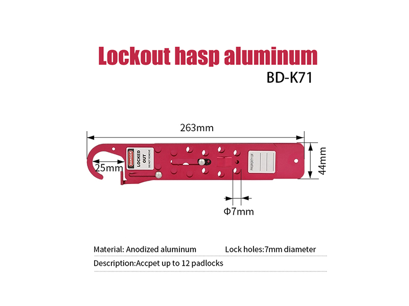 Aluminum Large Sliding Lockout hasps