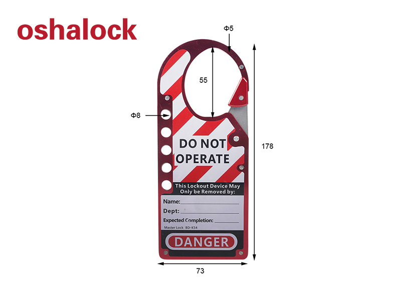 Labeled Snap-on group Lockout Hasp