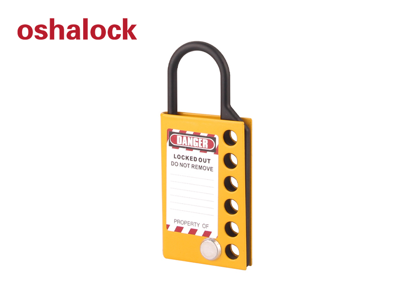 Labeled Steel lockout hasp