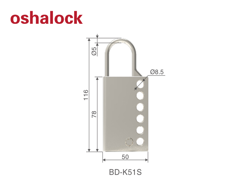 Stainless Steel lockout hasp