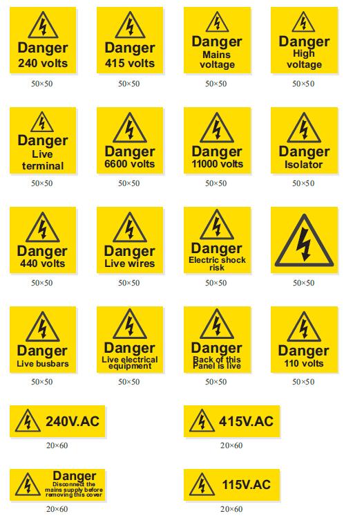 Electrical Safety Labels - China Boshi Safety Padlocks