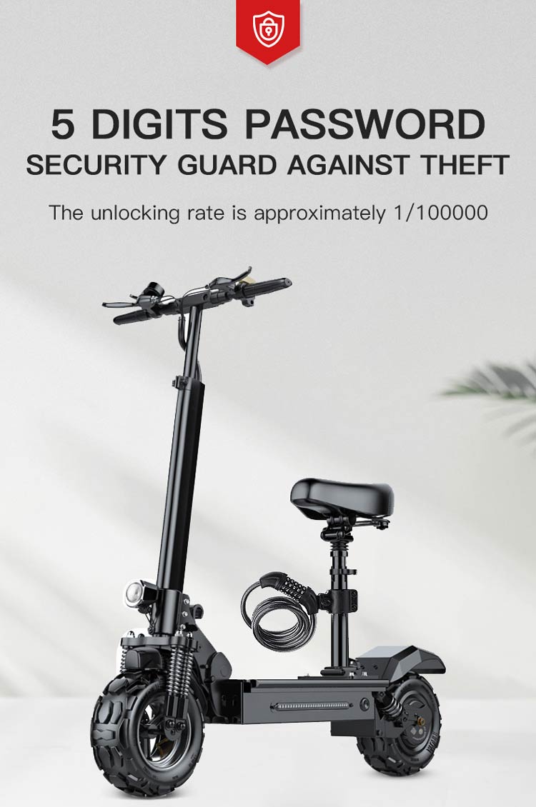 5 Digits Password Bicycle Lock M4 M5 M6 02